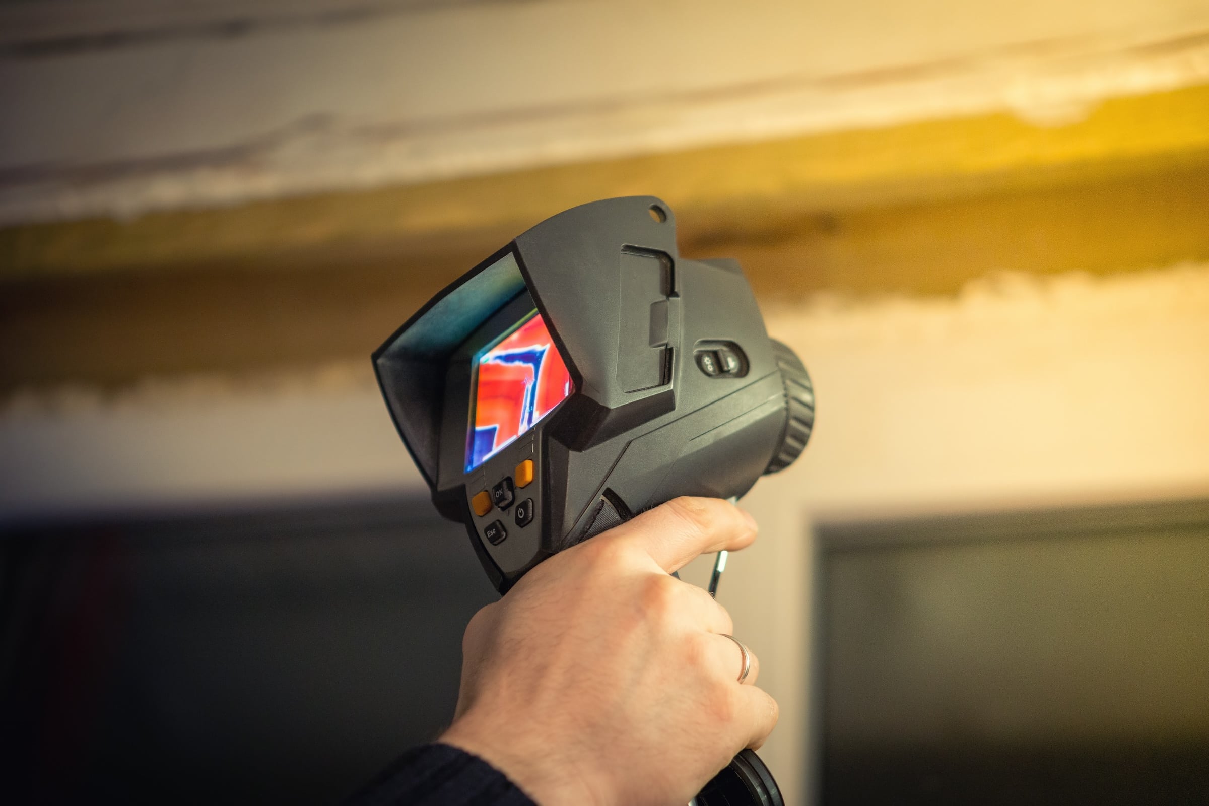 Thermal image camera during Energy Audit